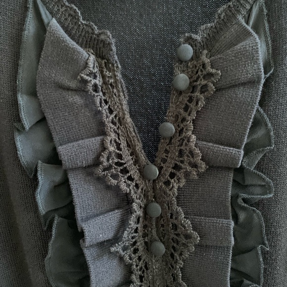 Nanette Lepore Knitted Ruffle Dress Sz S - Picture 3 of 7